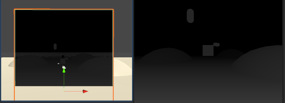 物体采样(左)后处理屏幕采样(右)